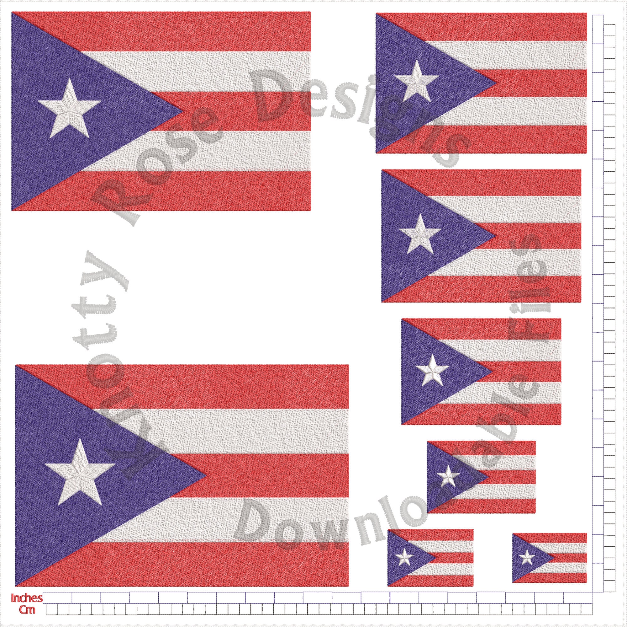 Puerto Rico Flag United States of America USA (instant Download ...