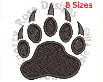 Bear Paw Print 1 (Instant Download) Machine Embroidery Design