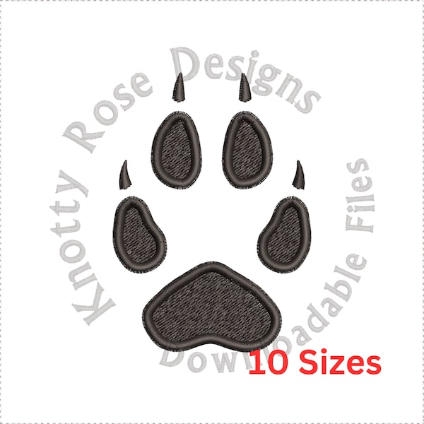 Fox Paw Print 1 (Instant Download) Machine Embroidery Design