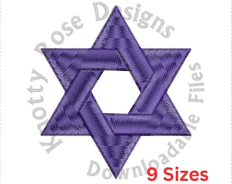 Star of David 3 (Instant Download) Machine Embroidery Design