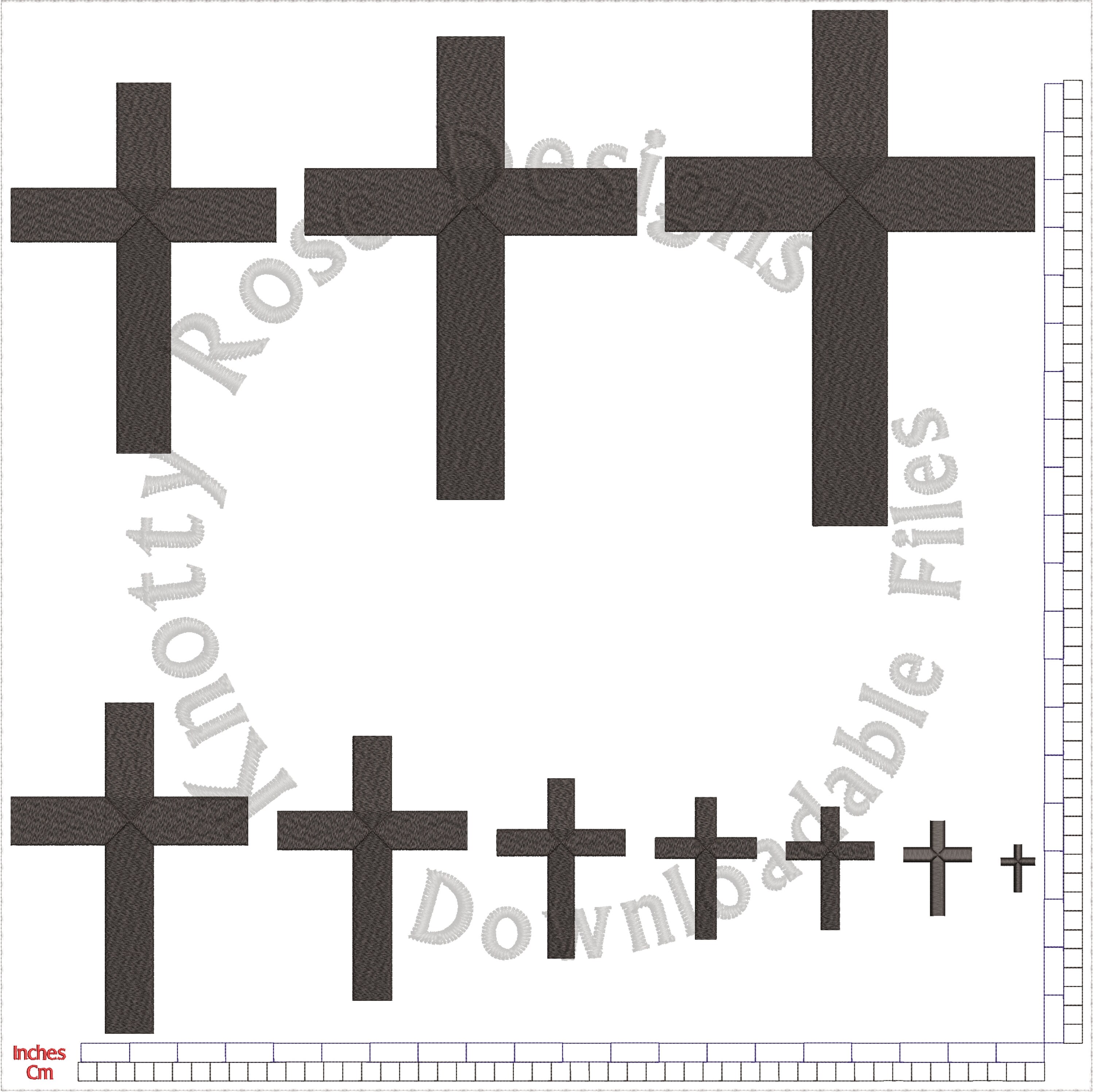 Cross 2 (instant Download) Machine Embroidery Design - Etsy