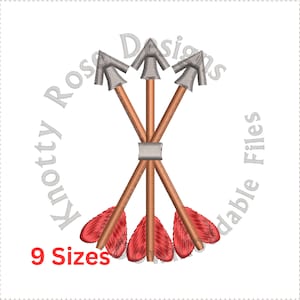 Sheaf of 3 arrows 2 (Instant Download) Machine Embroidery Design