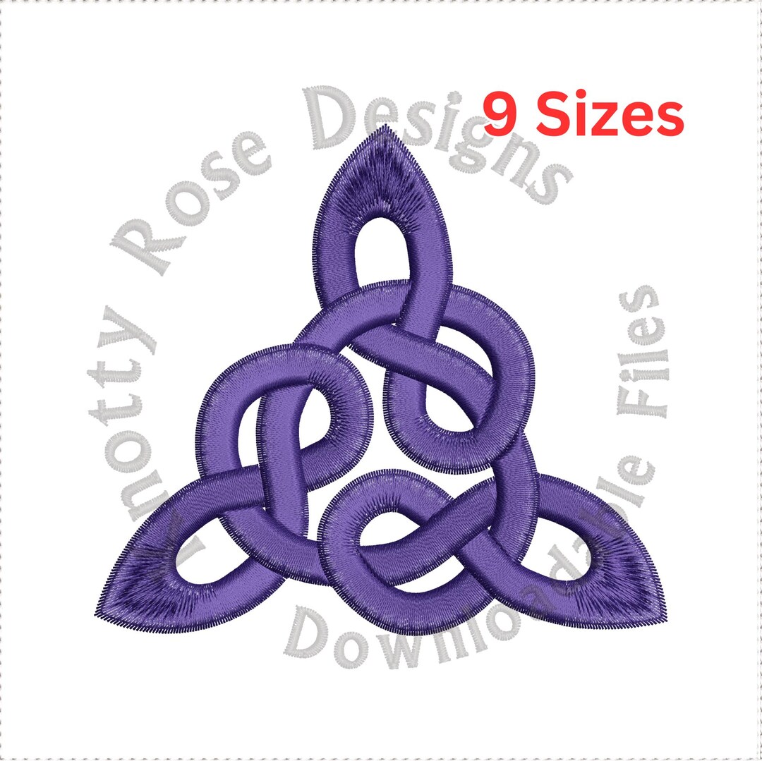 Celtic Knotwork Triangle 4 (instant Download) Machine Embroidery Design