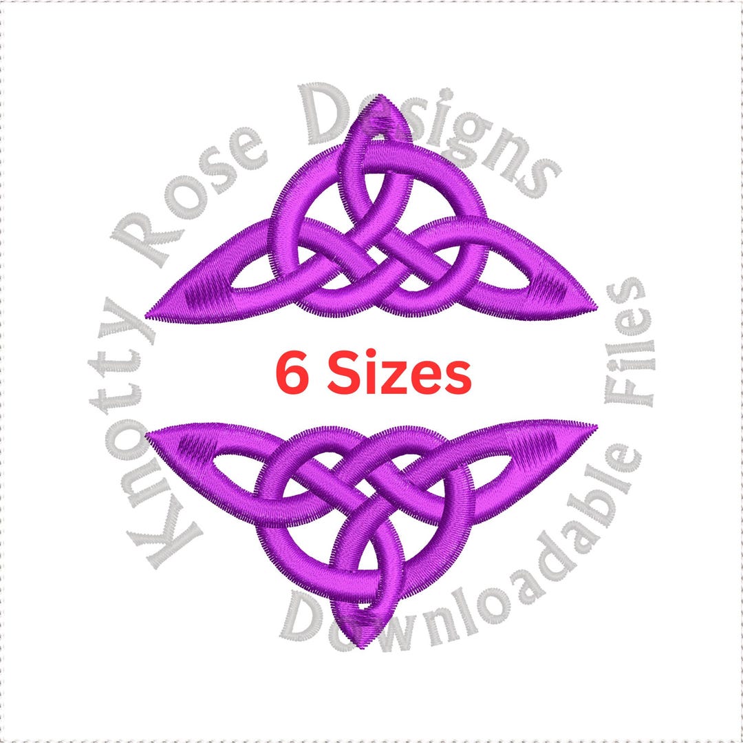 Celtic Knotwork Triangle 2 Split Monogram Frame (instant Download