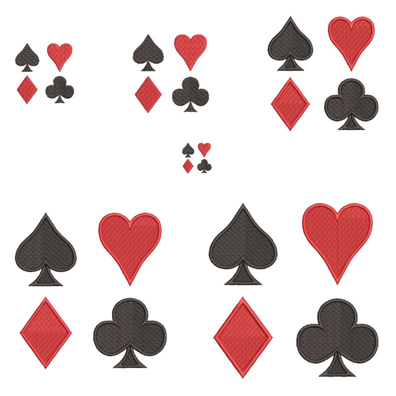 Instant Download machine Embroidery Design Playing Card Etsy