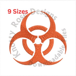 Biohazard Symbol (Instant Download) Machine Embroidery Design
