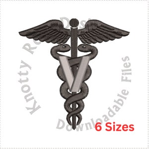 Vetrinarian Caeduceus 1 (Instant Download) Machine Embroidery Design