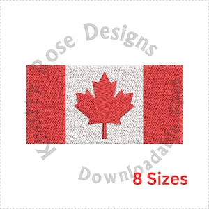 Canadian Flag 1 (Instant Download) Machine Embroidery Design