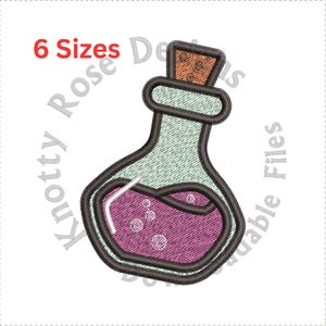 Potion Bottle (Instant Download) Machine Embroidery Design