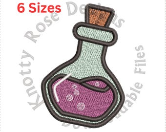 Potion Bottle (Instant Download) Machine Embroidery Design