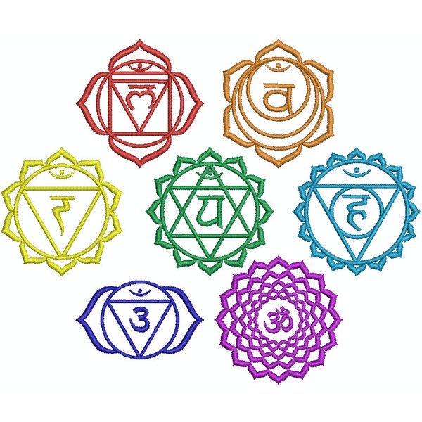 Instant Download*** (Machine Embroidery Design) Chakra B Collection