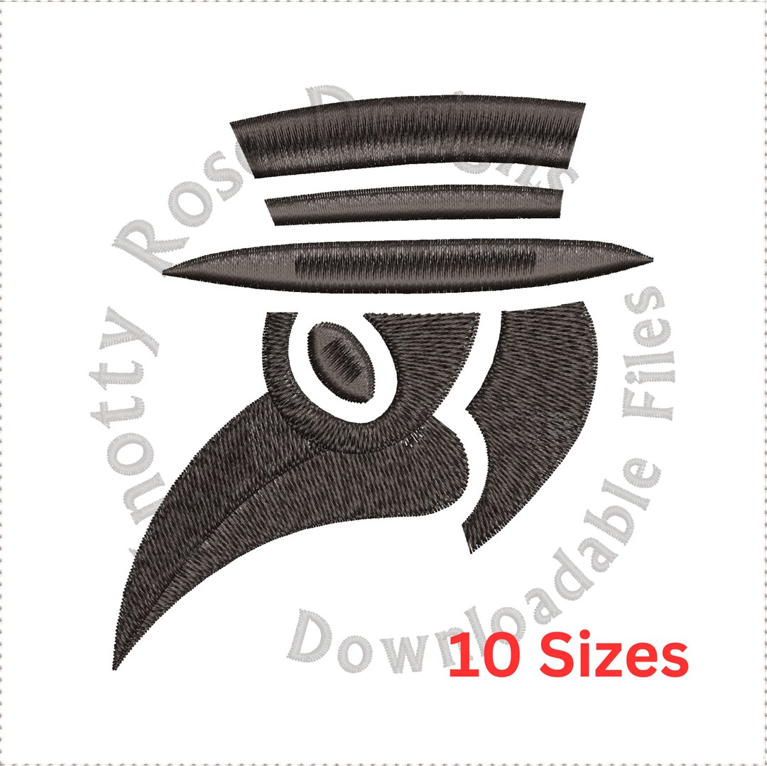 Plague Doctor Mask (instant Download) Machine Embroidery Design - Etsy