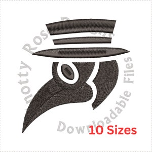 Plague Doctor Mask (Instant Download) Machine Embroidery Design