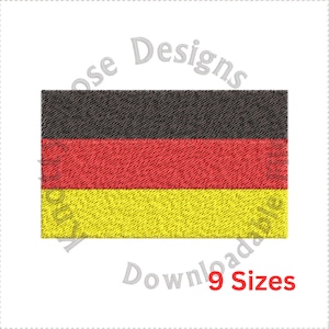 Germany Flag (Instant Download) Machine Embroidery Design
