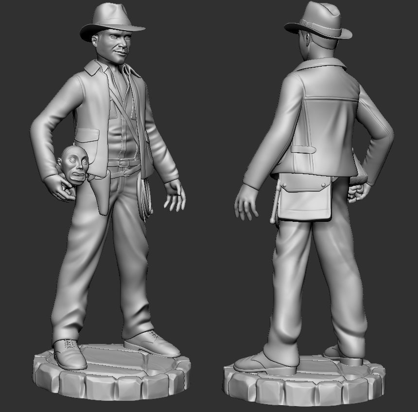 Indiana Jones 3D Print - Etsy
