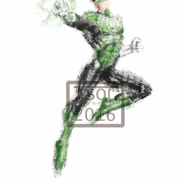 Green Lantern (Hal Jordan) Print