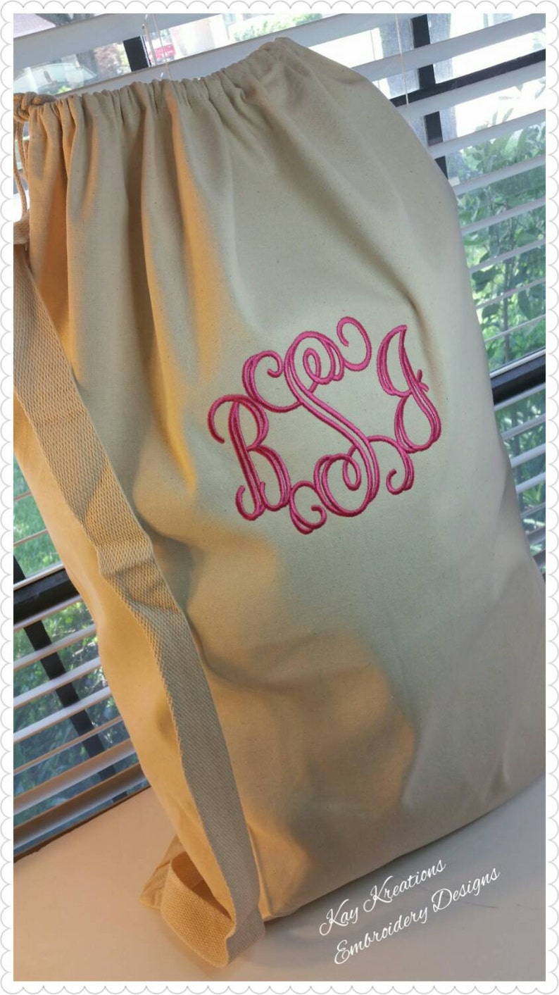Monogrammed Laundry Bags Duffle MonogrammedXXLarge Etsy