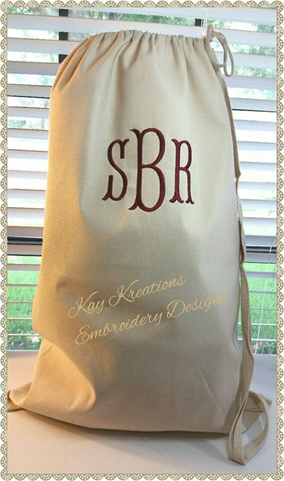 Monogrammed Laundry Bags Duffle MonogrammedXXLarge Etsy
