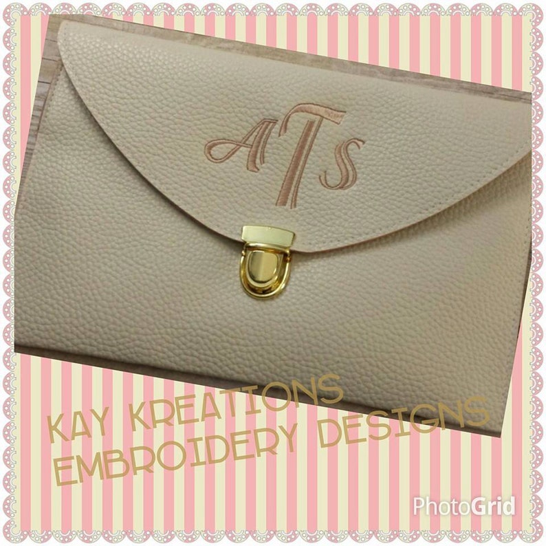 Monogrammed Clutch Purse Large