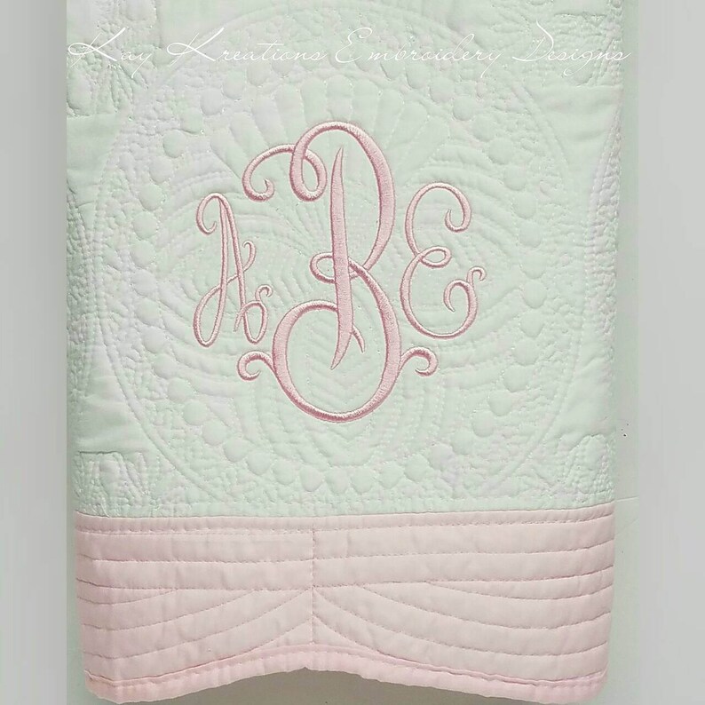 Monogrammed Baby Blankets Girls & Boys Quilted Baby Blanket Etsy