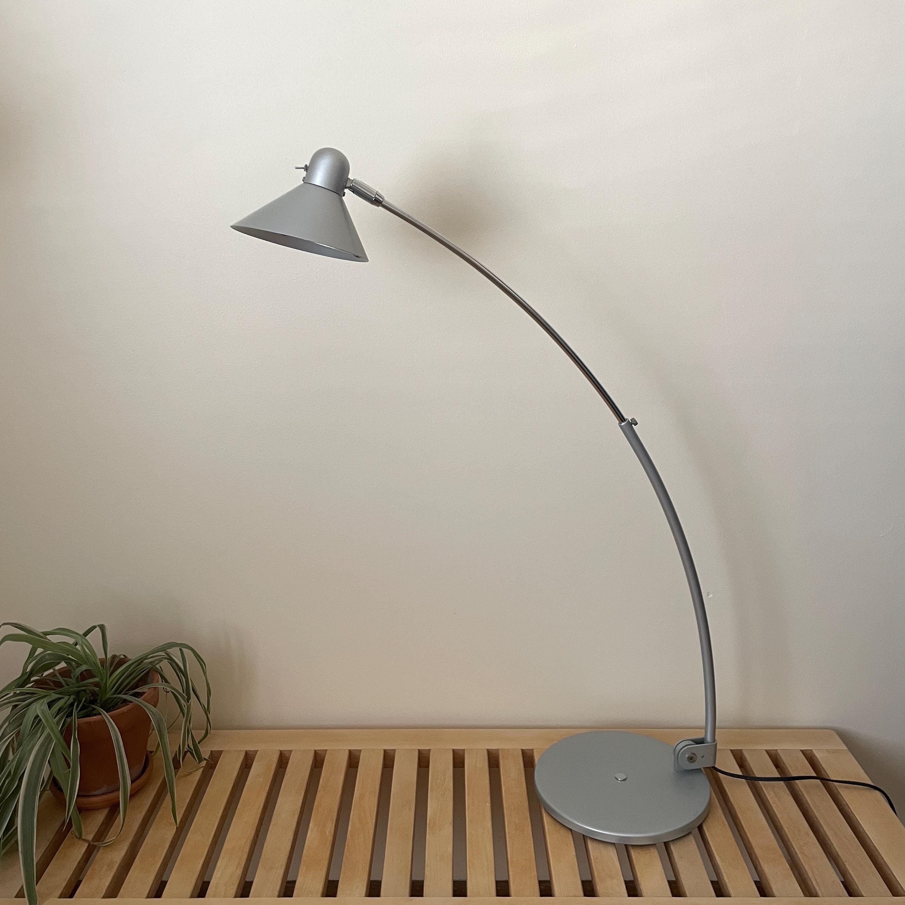 OLD IKEA　フロアランプ　ヴィンテージ　オリジナルシェード　調光機能付き OLD IKEA フロアランプ ヴィンテージ オリジナルシェード 調光機能付き