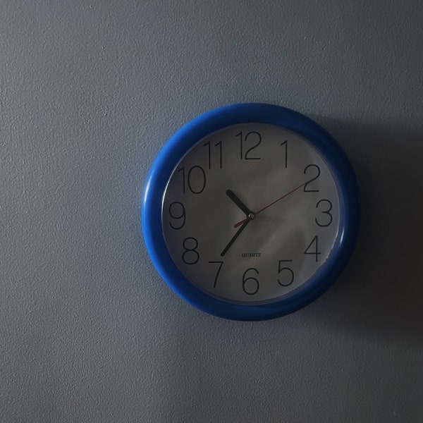Blue Wall Clock - Etsy Australia