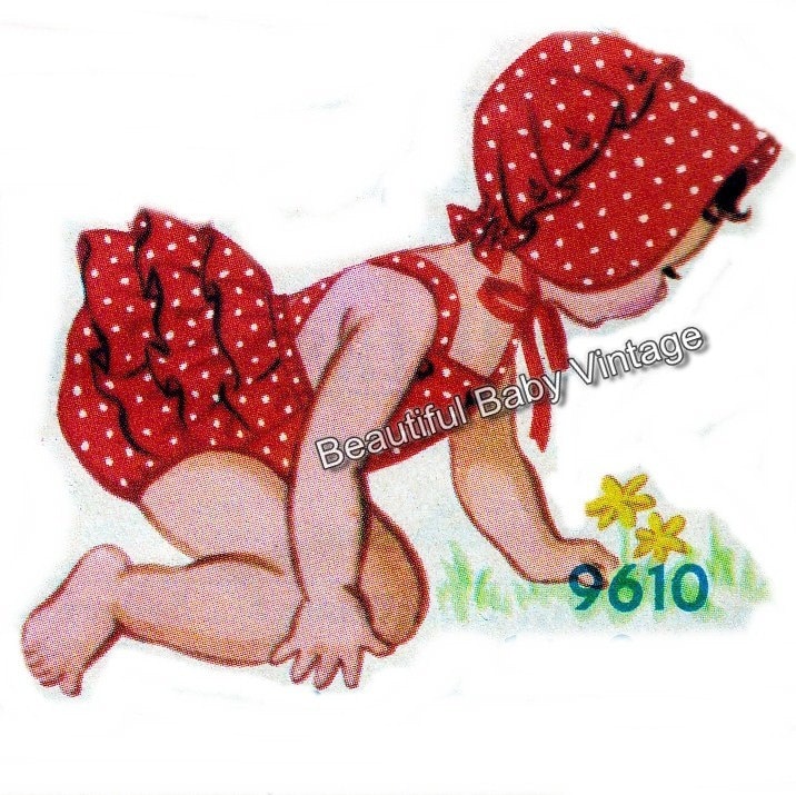 Vintage Baby Sewing Pattern 1950s Jumpsuit Romper