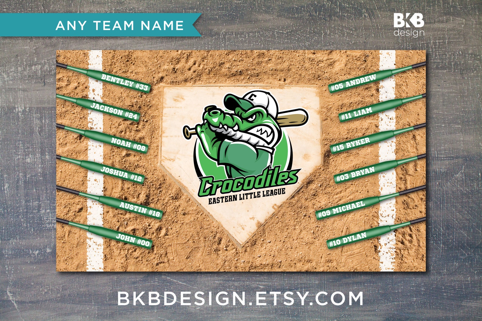 Custom Vinyl Baseball Banner Little League Banner Tball Etsy