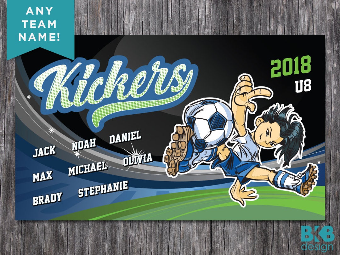Custom Vinyl Soccer Team Banner Sports Team Banners Team Etsy