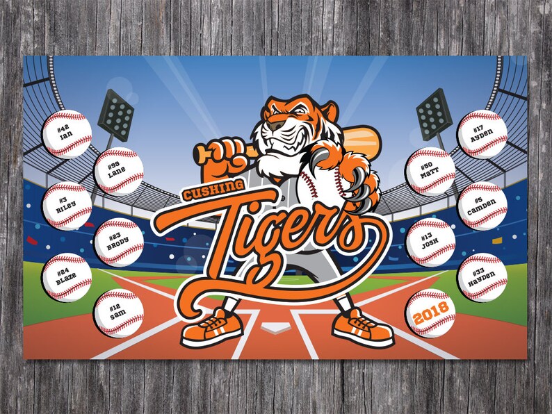 Custom Vinyl Baseball Banner Little League Banner T-Ball | Etsy