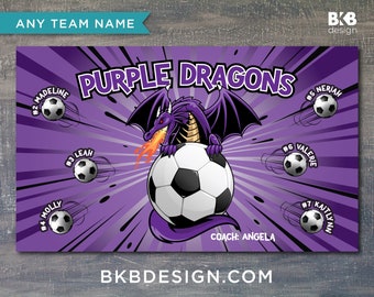 Custom Vinyl Soccer Team Banner, Sports Team Banners, Team Banners,  Dragons