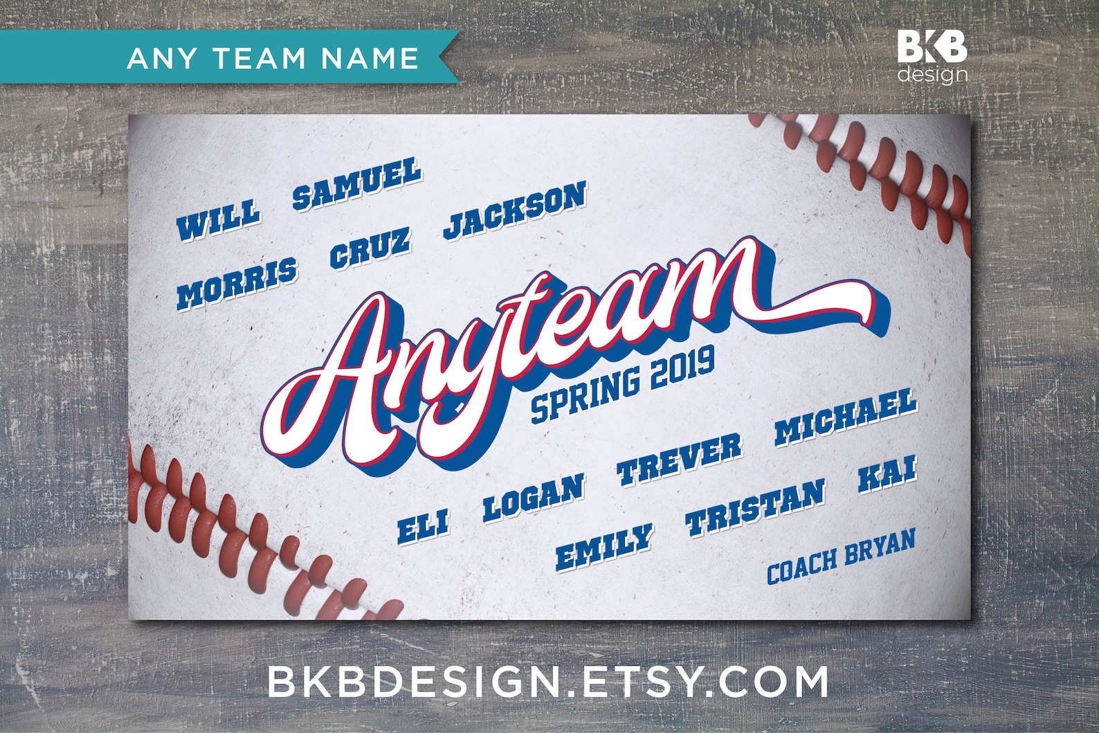 Custom Vinyl Baseball Banner Little League Banner Tball Etsy