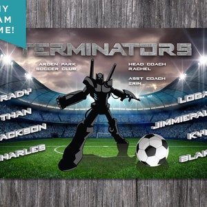 Custom Vinyl Soccer Team Banner, Sports Team Banners, Team Banners, Lightning image 8