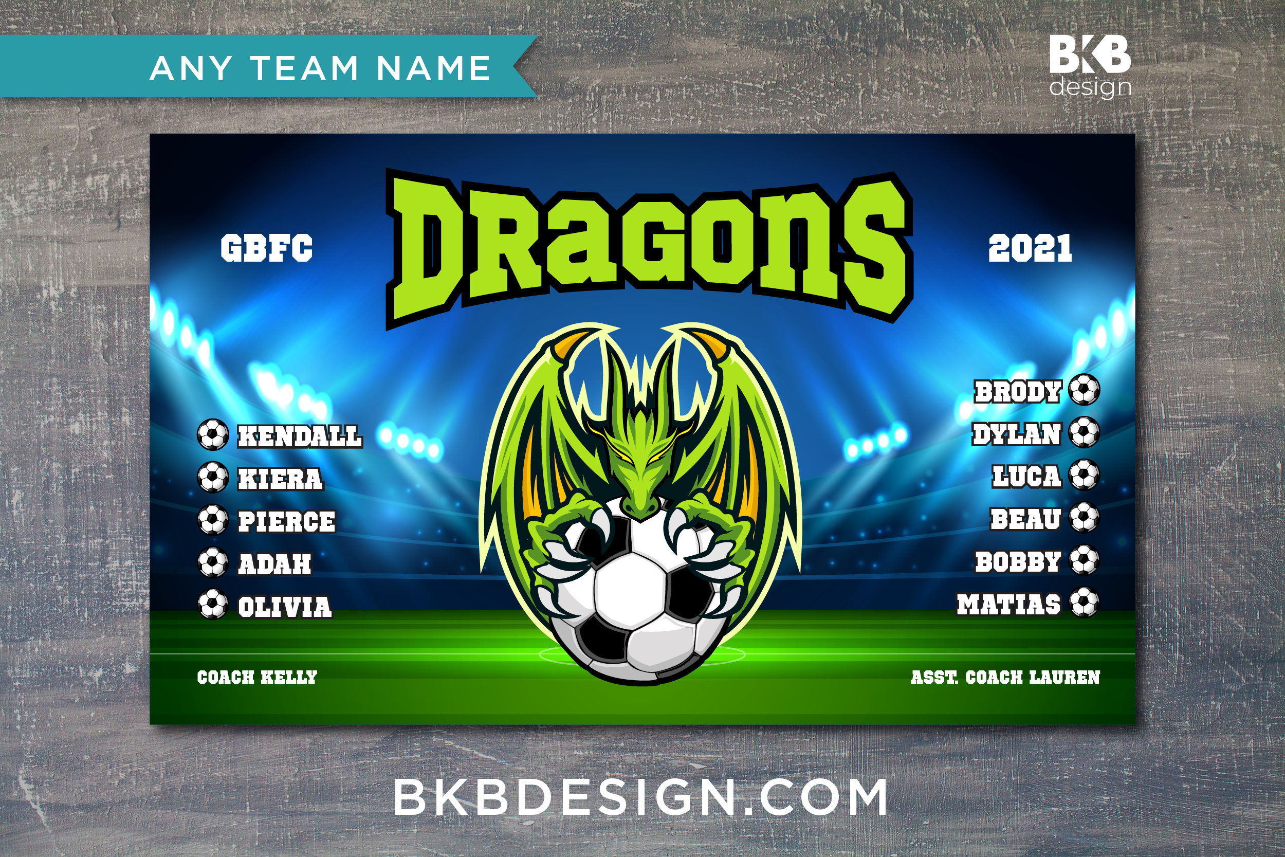 Custom Vinyl Soccer Team Banner Sports Team Banners Team Etsy