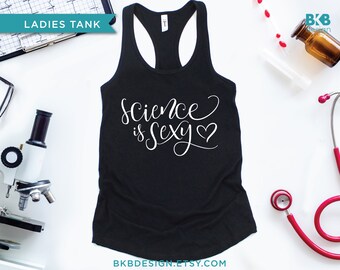 Science Is Sexy, Women's Racerback Tank (Runs Small, Size Up!)