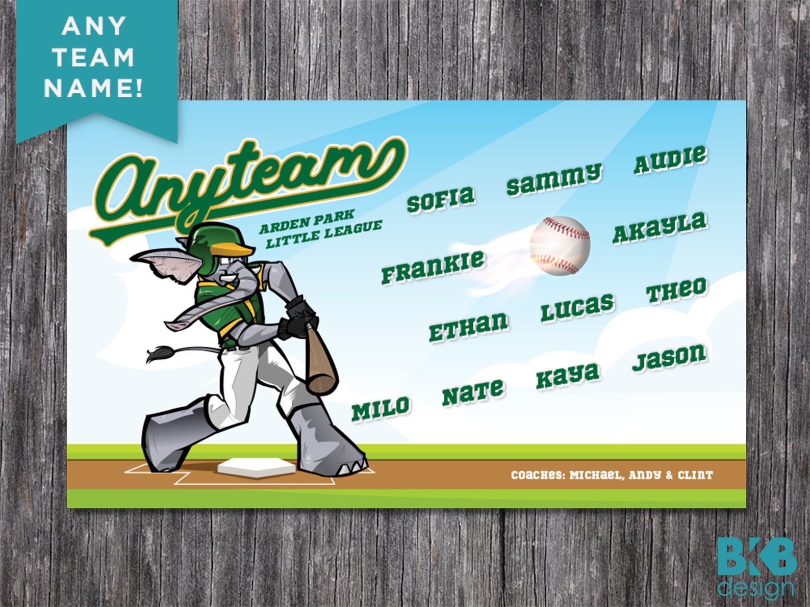 Custom Vinyl Baseball Banner Little League Banner Tball Etsy