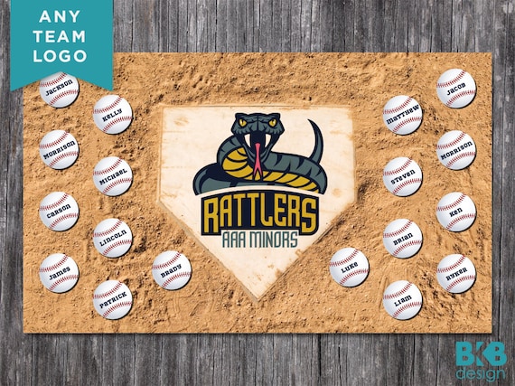 Custom Vinyl Baseball Banner, Little League Banner, T-Ball Banner, Softball Banner, Team Banner -- Home Plate Il_570xn