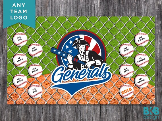 Custom Vinyl Baseball Banner, Little League Banner, T-Ball Banner, Softball Banner, Team Banner Il_570xn