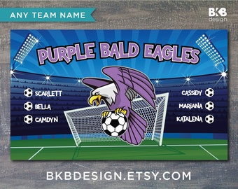 Custom Vinyl Soccer Team Banner, Sports Team Banners, Team Banners,  Eagles