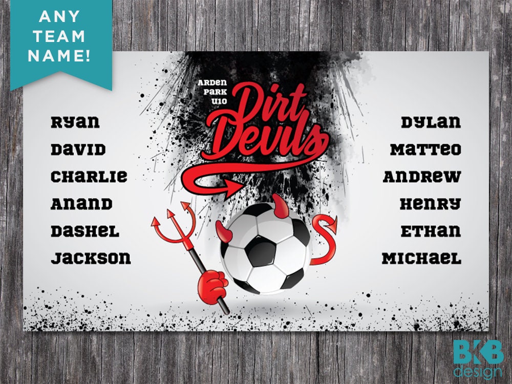 Custom Vinyl Soccer Team Banner Sports Team Banners Team Etsy