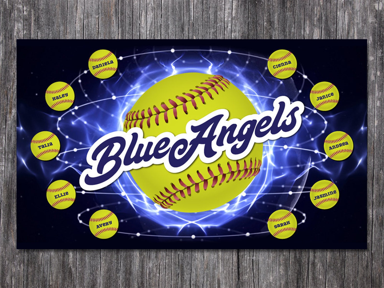 Custom Vinyl Softball Banner Little League Banner Tball Etsy