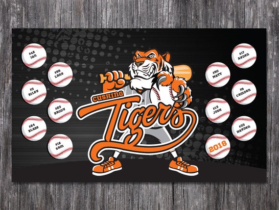 Custom Vinyl Baseball Banner, Little League Banner, T-Ball Banner, Softball Banner, Team Banner Il_570xn