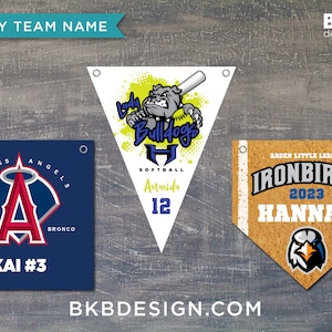 Sports Team Pennants (Minimum Qty = 5)