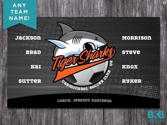 Custom Vinyl Soccer Team Banner Sports Team Banners Team Etsy
