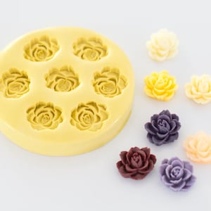 Rose Silicone Mold 7 Cavity