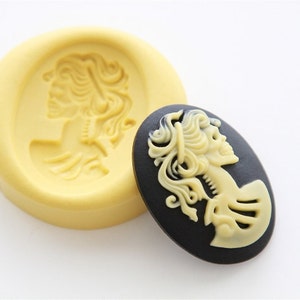 Skeleton Cameo Silicone Mold