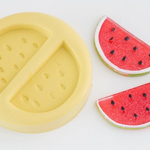 Siliconen mal watermeloen: 2 holtes