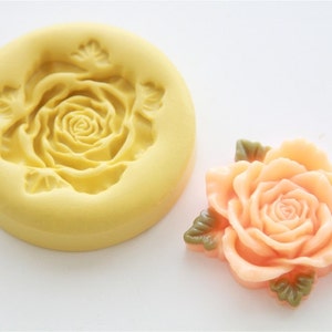 Large Open Rose Silicone Mold