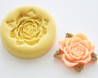 Large Open Rose Silicone Mold