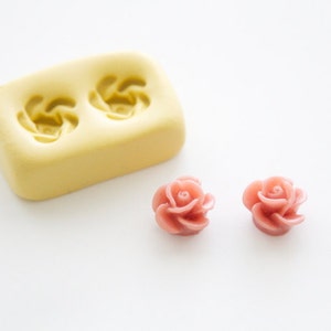 Small Rose Silicone Mold 2 Cavity